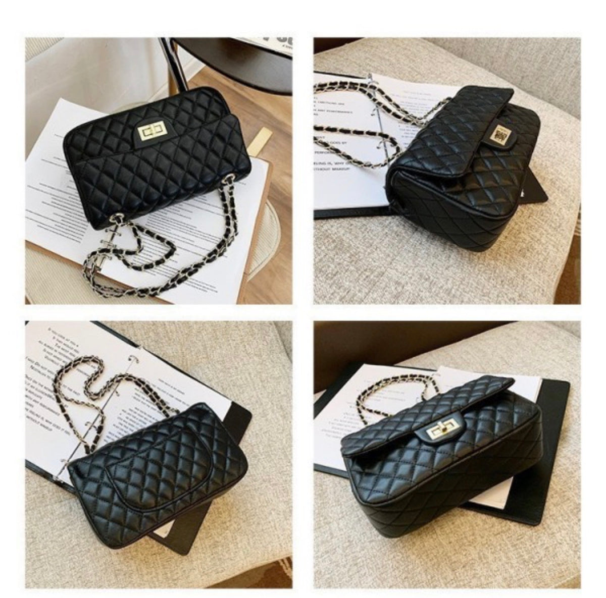 ELEGANT DESIGN MEDIUM SIZE STITCHED CROSSBODY BAG