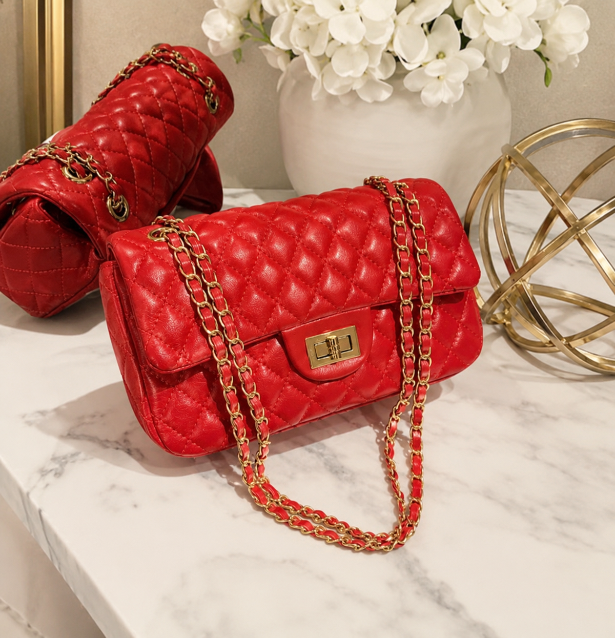 ELEGANT DESIGN MEDIUM SIZE STITCHED CROSSBODY BAG