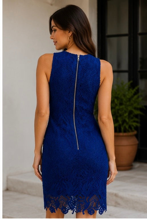 Sleeveless crochet dress