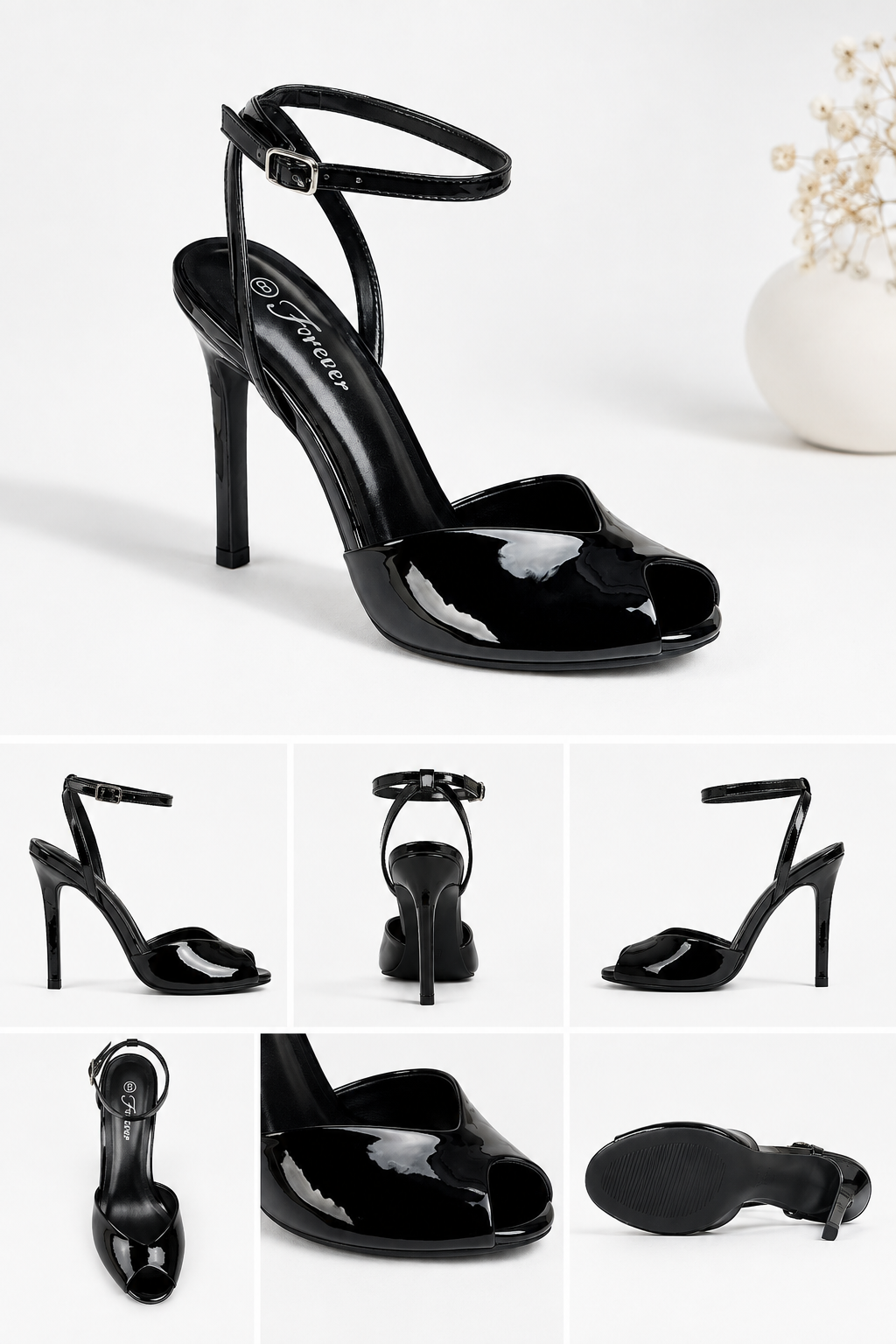 Noir luxe heels